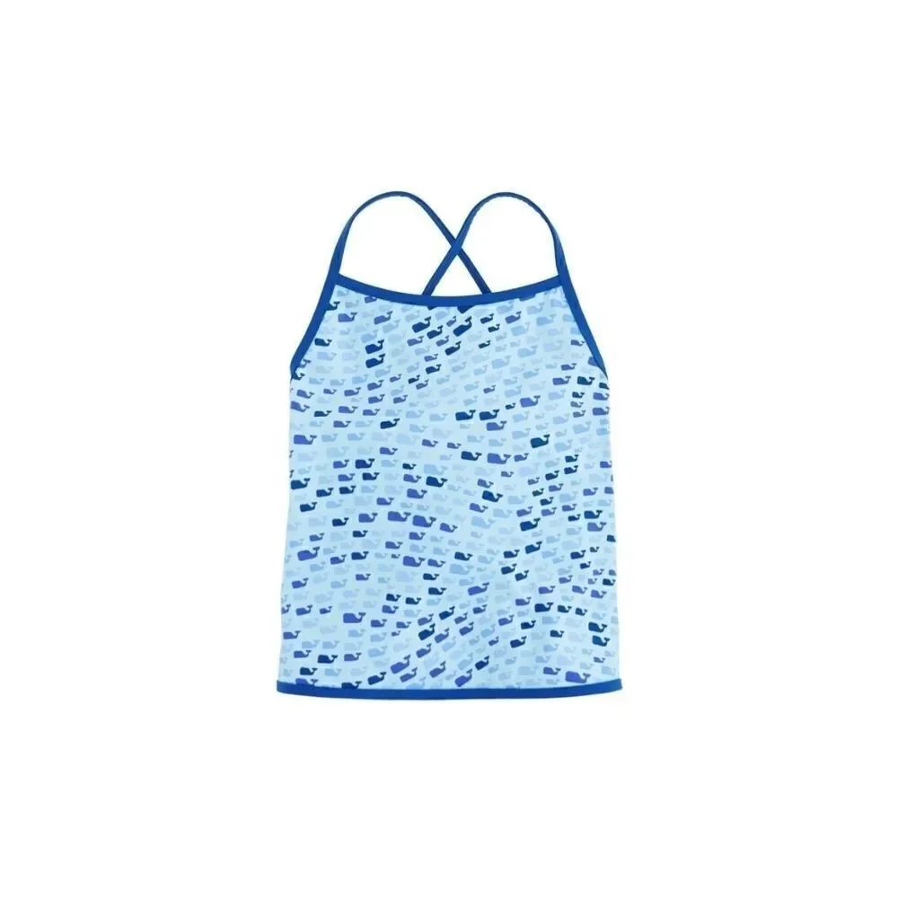 Vineyard Vines Girls Swimwear School Of Whales Tan
